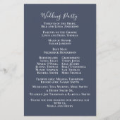 Elegant Waterverf Greenery Roos Wedding Programme (Achterkant)