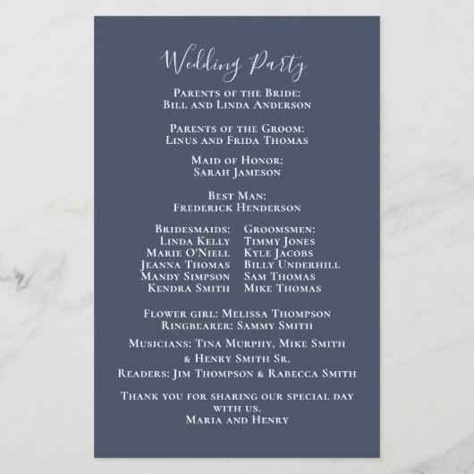 Elegant Waterverf Greenery Roos Wedding Programme (Achterkant)