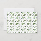 Elegant Waterverf Greenery RSVP Kaartje (Achterkant)