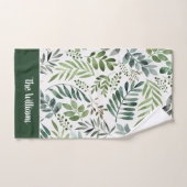 Elegant Waterverf Greenery verlaat persoonlijke Bad Handdoek (Handdoek)