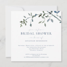 Elegant Waterverf Greenery Vines Vrijgezellenfeest Kaart