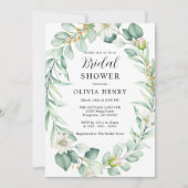 Elegant Waterverf Greenery Vrijgezellenfeest Kaart (Voorkant)