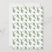 Elegant Waterverf Greenery Wedding Invitation Kaart (Achterkant)