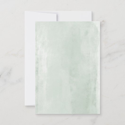 Elegant Waterverf Greenery Wedding Invitation Kaart (Achterkant)