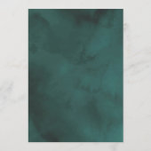 Elegant Waterverf Greenery Wedding Kaart (Achterkant)