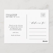 Elegant Waterverf groen gebladerte dank u Briefkaart (Achterkant)