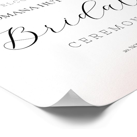 Elegant Waterverf handbeschilderd Poster (Hoek)