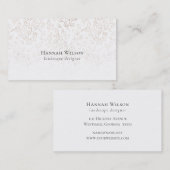 Elegant Waterverf handgeschreven patroon Visitekaartje (Voorkant / Achterkant)