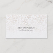 Elegant Waterverf handgeschreven patroon Visitekaartje (Voorkant)