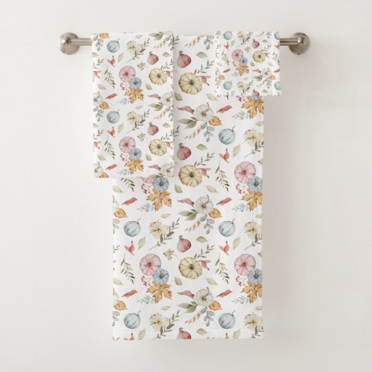 Elegant Waterverf herfstpatroon Bad Handdoek (Insitu)