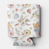 Elegant Waterverf herfstpatroon Blikjeskoeler (Achterkant)