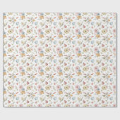 Elegant Waterverf herfstpatroon Cadeaupapier (Vlak)