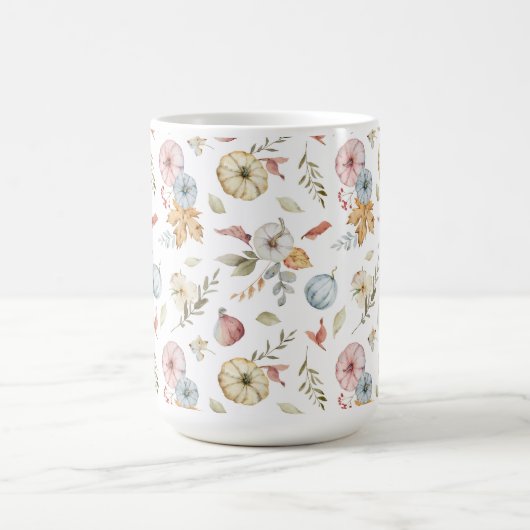 Elegant Waterverf herfstpatroon Koffiemok (Center)