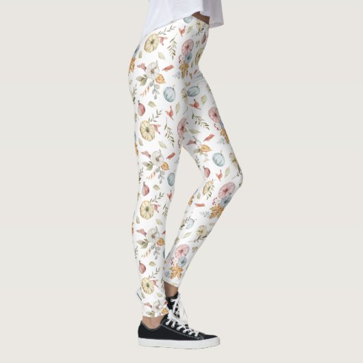 Elegant Waterverf herfstpatroon Leggings (Rechts)