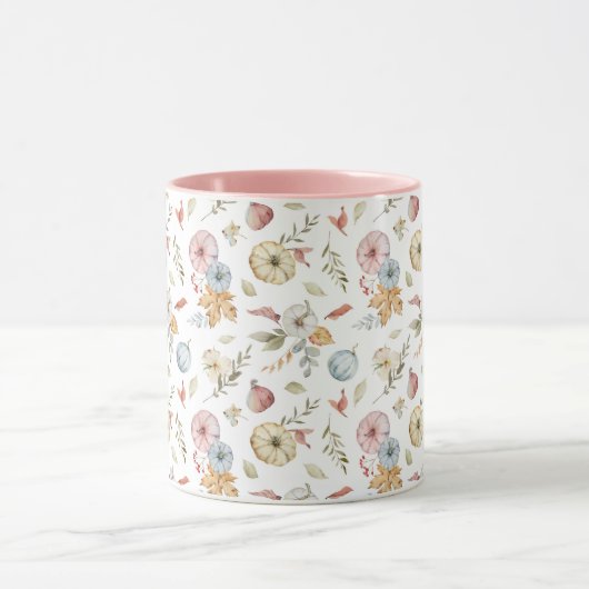 Elegant Waterverf herfstpatroon Mok (Midden)