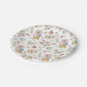 Elegant Waterverf herfstpatroon Papieren Bordje (Gekanteld)