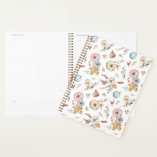 Elegant Waterverf herfstpatroon Planner (Display)