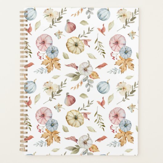 Elegant Waterverf herfstpatroon Planner (Voorkant)