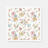 Elegant Waterverf herfstpatroon Servet (Voorkant)