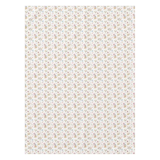 Elegant Waterverf herfstpatroon Tafelkleed (Voorkant)