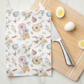 Elegant Waterverf herfstpatroon Theedoek (Quarter Fold)