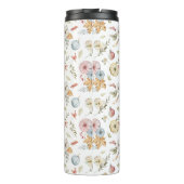 Elegant Waterverf herfstpatroon Thermosbeker (Achterkant)