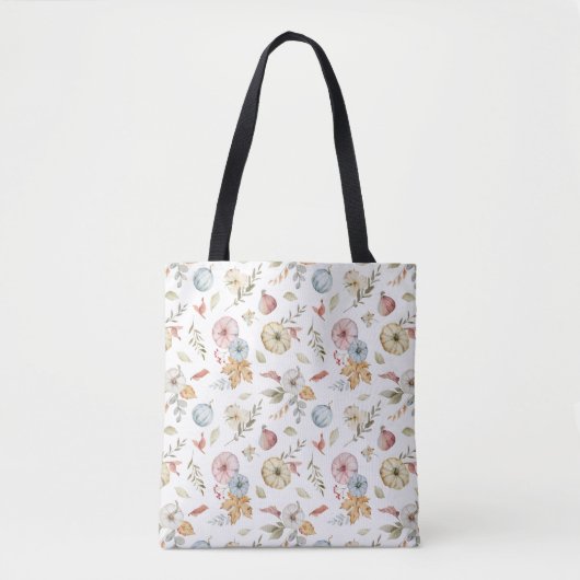 Elegant Waterverf herfstpatroon Tote Bag (Voorkant)