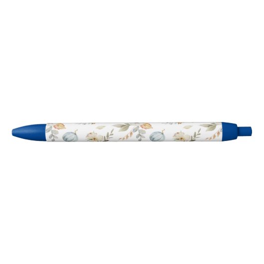 Elegant Waterverf herfstpatroon Zwarte Inkt Pen (Voorkant)