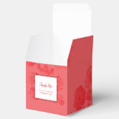 Elegant Waterverf Hibiscus Wedding Bedankdoosjes (Geopend)