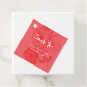 Elegant Waterverf Hibiscus Wedding Gift Bedankjes Labels (In situ)