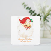 Elegant Waterverf Holiday Card Feestdagenkaart (Staand voorkant)