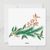 Elegant Waterverf Holiday Card Feestdagenkaart (Achterkant)