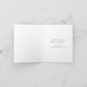 Elegant Waterverf Holly Berries & Greenery Foto Feestdagen Kaart (Binnen)