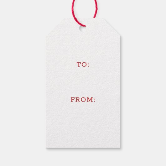 Elegant Waterverf Holly laat Labels voor cadeautje Cadeaulabel (Achterkant)