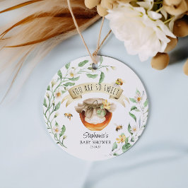 Elegant Waterverf HoneyBee Baby shower Hartelijk d Bedankjes Labels