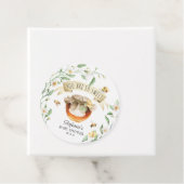 Elegant Waterverf HoneyBee Baby shower Hartelijk d Bedankjes Labels (In situ)