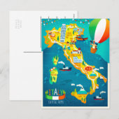 Elegant Waterverf Italy Travel Feestdagenkaart (Voorkant / Achterkant)