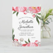 Elegant Waterverf Joodse Floral Kaart (Staand voorkant)