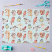 Elegant  Waterverf Kardinaal Vogelhuis Tissuepapier (Craft)