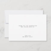 Elegant Waterverf Kerst Feestelijk Boeket Bedankkaart (Achterkant)