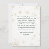 Elegant Waterverf kerstboom, niet-foto Bedankkaart (Achterkant)