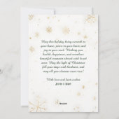 Elegant Waterverf kerstboom, niet-foto Feestdagenkaart (Achterkant)