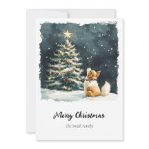 Elegant Waterverf kerstboom, niet-foto