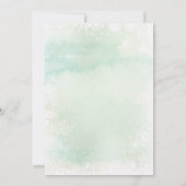 Elegant Waterverf kerstboomfeest Kaart (Achterkant)