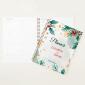 Elegant Waterverf kerstbruiloft Planner (Display)