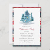 Elegant Waterverf kerstfeest Kaart (Voorkant)