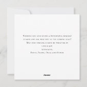 Elegant Waterverf kerstlandschap Feestdagenkaart (Achterkant)