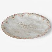 Elegant Waterverf Kerstmis Aangepast Jaar Papieren Bordje (Gekanteld)