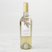 Elegant Waterverf Kerstmis Flessenhanger (Op fles)