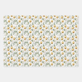 Elegant Waterverf Kerstmis Inpakpapier Vel (Voorkant 3)